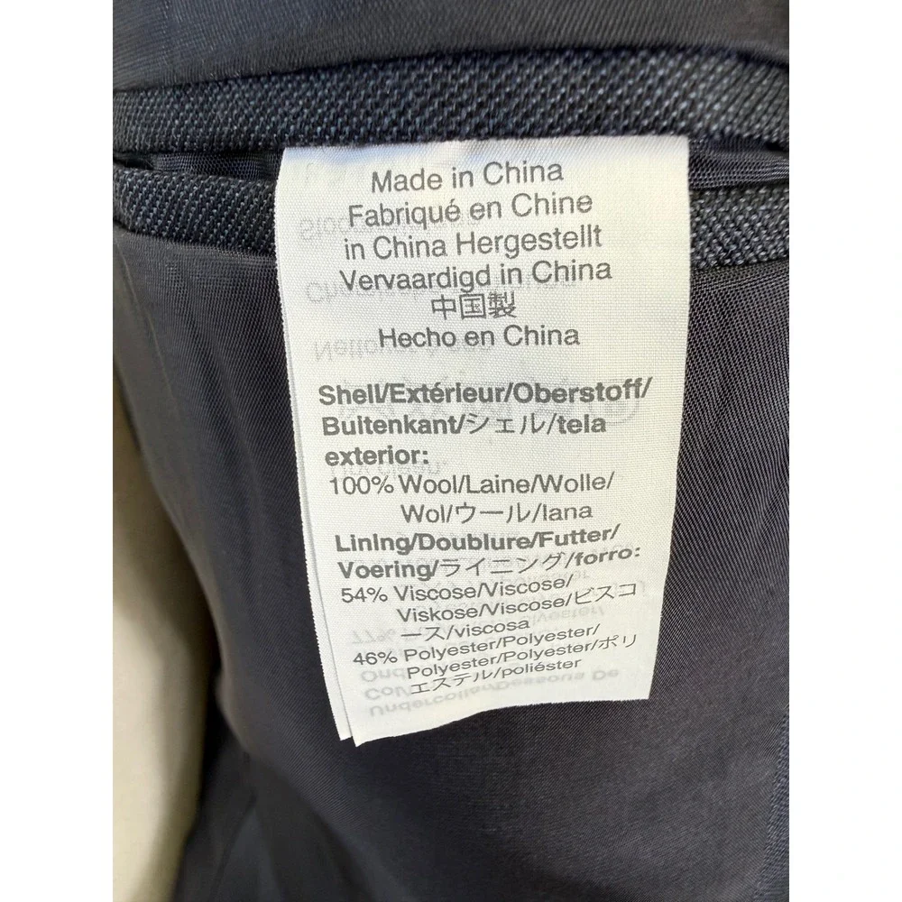J.Crew Thompson Suit Mens 40S 34W Blue Textured Two Button Blazer Trousers Set
